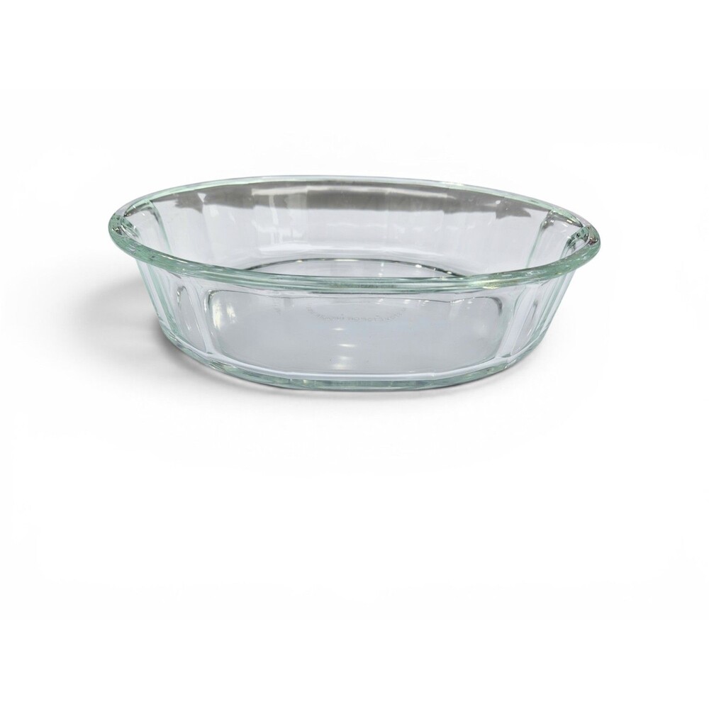 Pyrex 800-B Round Glass Baking Dish 10 Inch Vintage Clear Ovenware